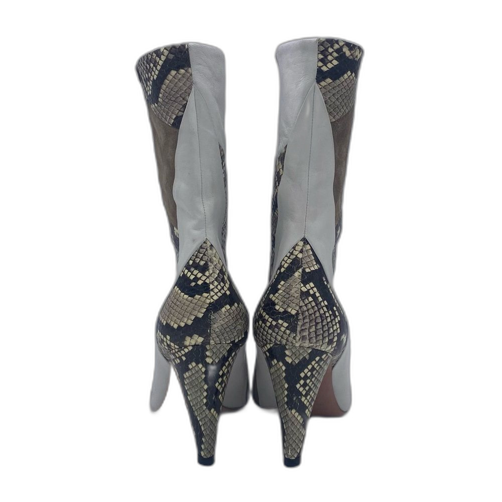 Aquazzura Calder Patchwork Leather & Snakeskin Boot - Picture 7 of 11